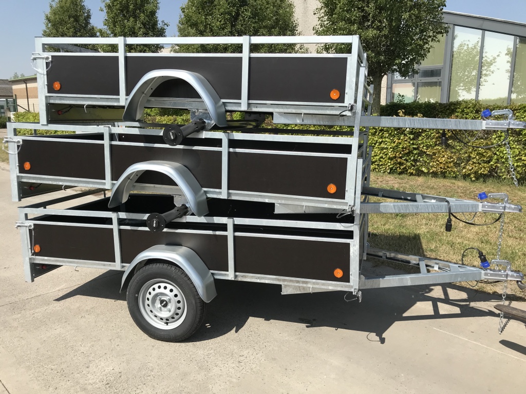 Bakaanhangwagen – Hout – Enkelas